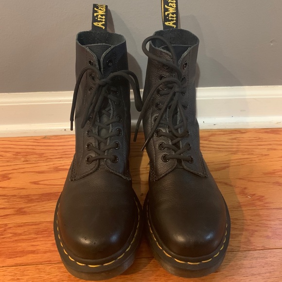 Dr. Martens Shoes - Black 1460 Pascal Bex Leather Lace Up Boots